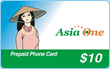 $10.00 Asia One phone card